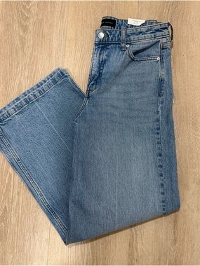 High-Rise Wide Leg Jeans in Light Blue